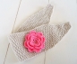 Preview: Strickanleitung  - Stirnband mit Rüschenblume - No.30S